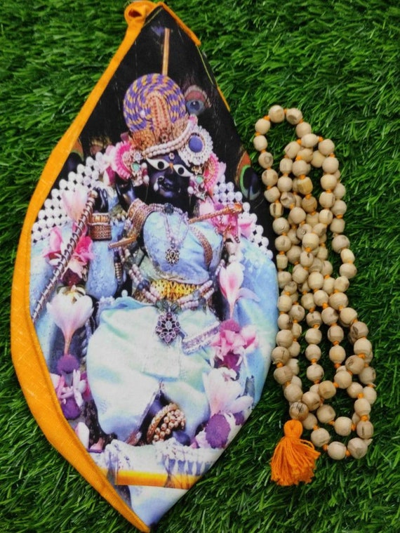 Shri Krishna Printed Gaumukhi Mala Japa Bag