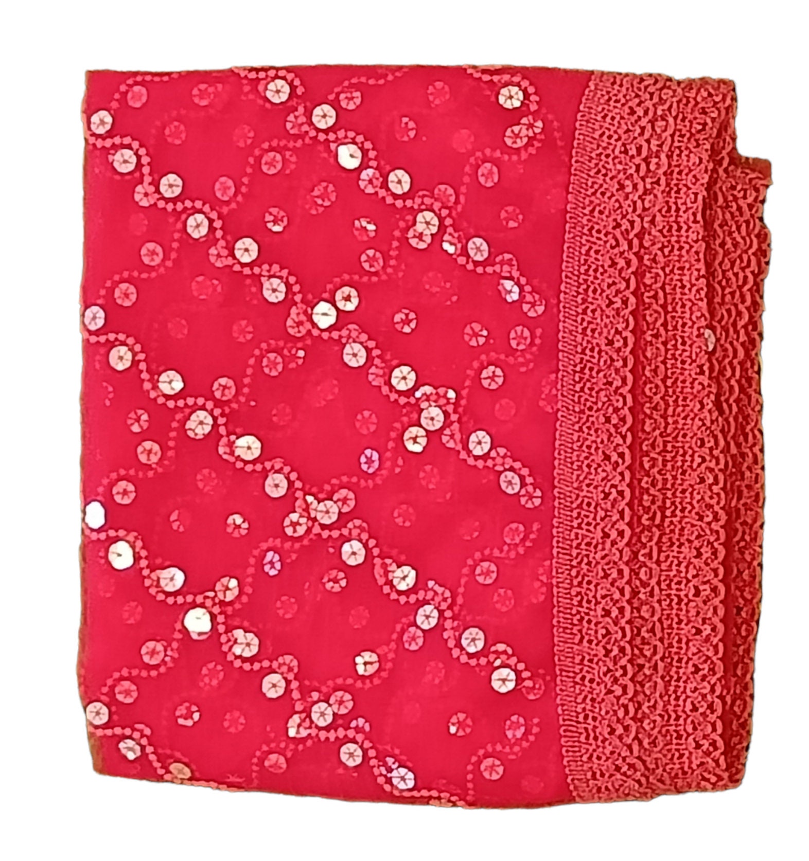 Designer Red Net Dupatta | Indian Dupatta| Net Seqins Embroidered ...