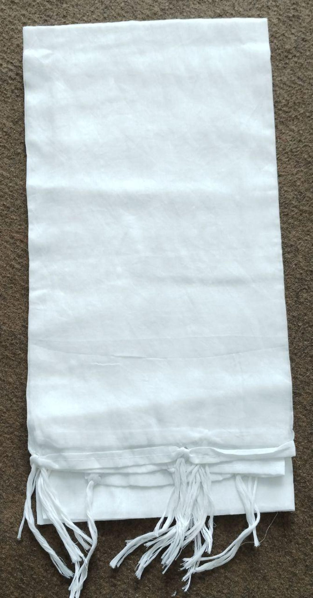 Classic White Cotton Dupatta with Black Micro-Dot / Jaal Print main image 1