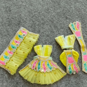 Radha Krishna Jodi Dress | Yugal Jodi sarkar dress For Idol Size: 4&quot; | Poshak for Standing Idol of Radha Krishan| Customize Poshak