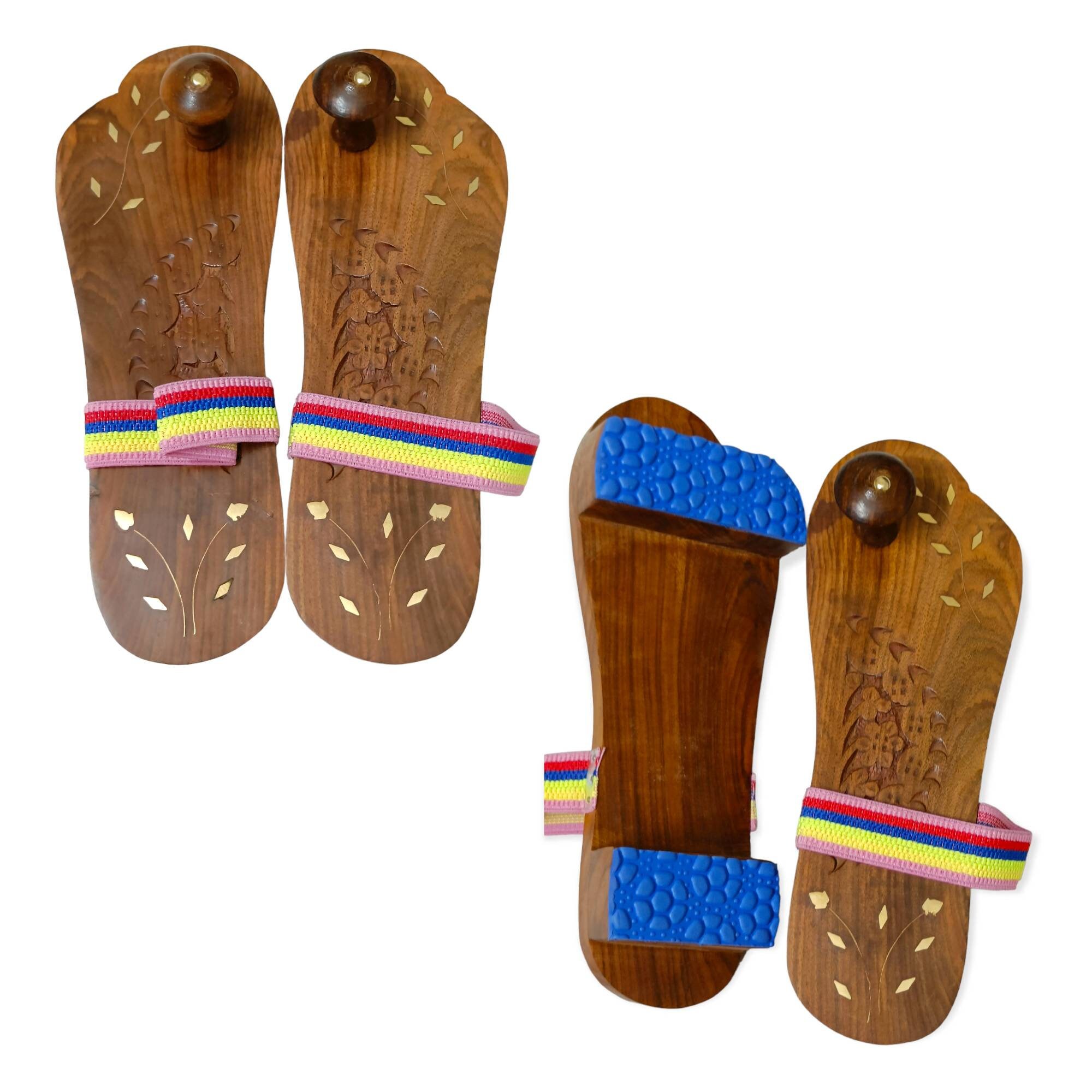 Handmade Premium Wooden Khadau With Rubber Straps and Rubber - Etsy Canada