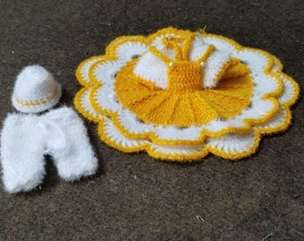 white christmas dresses Laddu Gopal Dress Size No. 4 main image 0