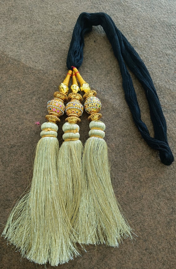 Gold Knot Parandi Paranda Indian Punjabi Tassels Mehndi Jago Hair Braid  Pr514 - Etsy Sweden