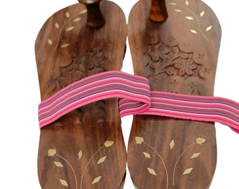Buy Handmade Premium Wooden Khadau With Rubber Straps and Rubber Online in  India - Etsy