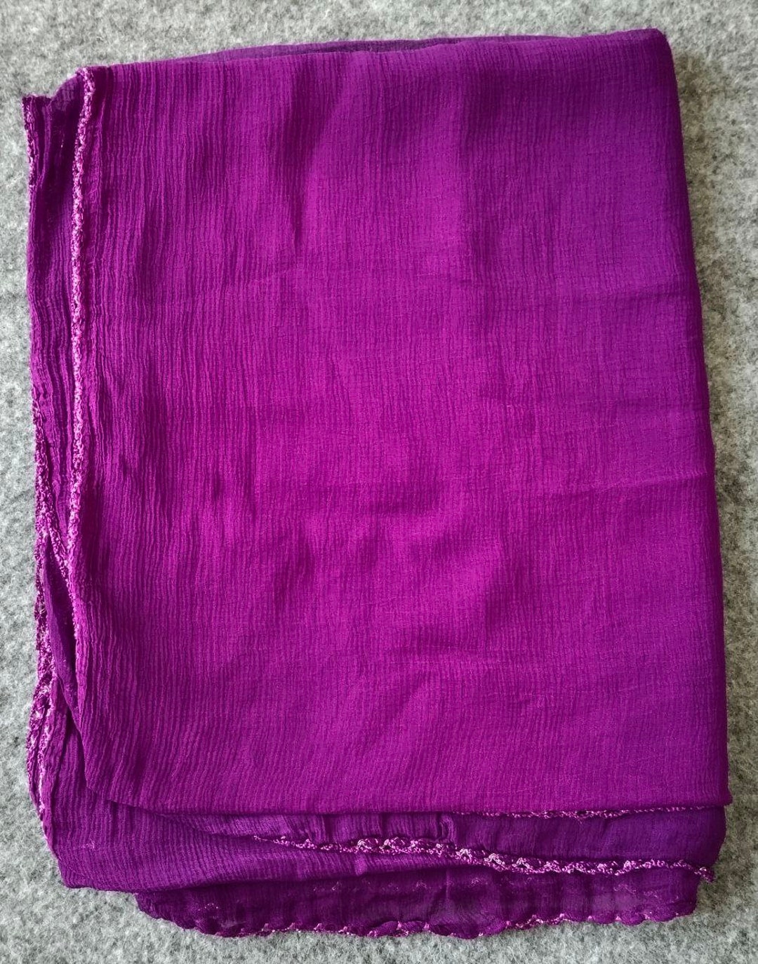Vibrant Purple and Orange Ombre Dupatta main image 1