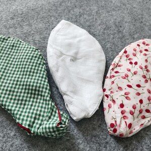 Mini sac mala japa : 3 pochettes gomukhi en coton fait main pour la méditation, perles de chant de mantras, sac mala adapté aux voyages, cadeau