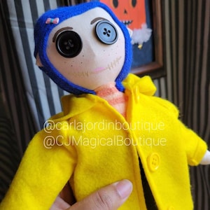 Coraline Doll mini me, Coraline Doll,  Spooky dolls,  Halloween dolls,  Scary dolls