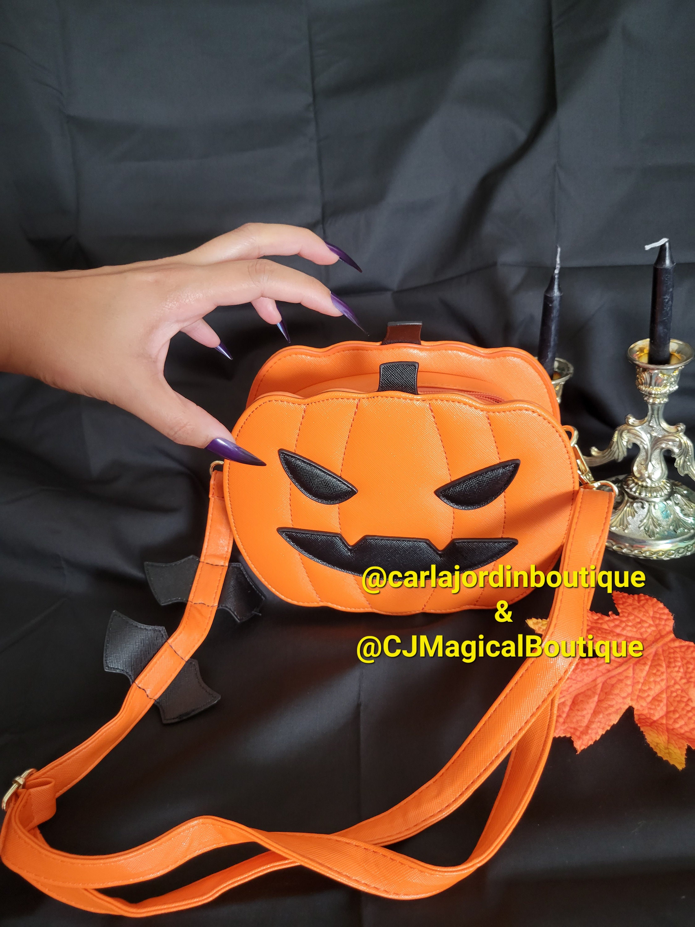 Jack O'lantern Purse: Halloween Pumpkin Head Bag
