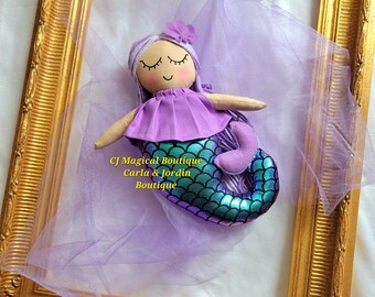 Lavender Mermaid dolls,  Mermaid dolls,  Cute Mermaid dolls,  Handmade dolls, Fabric dolls