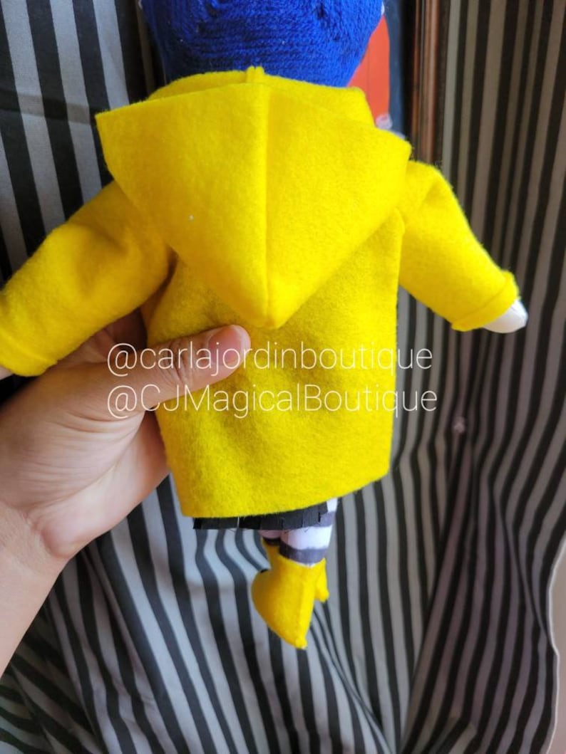 Handmade Coraline Doll: Spooky Halloween Collectible image 7