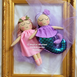 Lavender Mermaid dolls,  Mermaid dolls, Handmade dolls