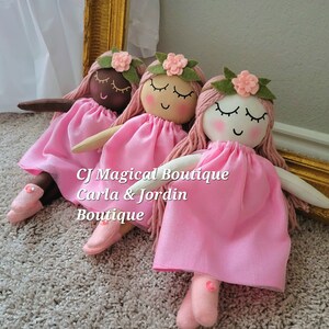Pink Fairy dolls, Handmade Fairy dolls, Fairy dolls,  Fabric dolls , Dolls for kids, Dolls for Toddlers