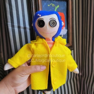Handmade Coraline Doll: Spooky Halloween Collectible image 3