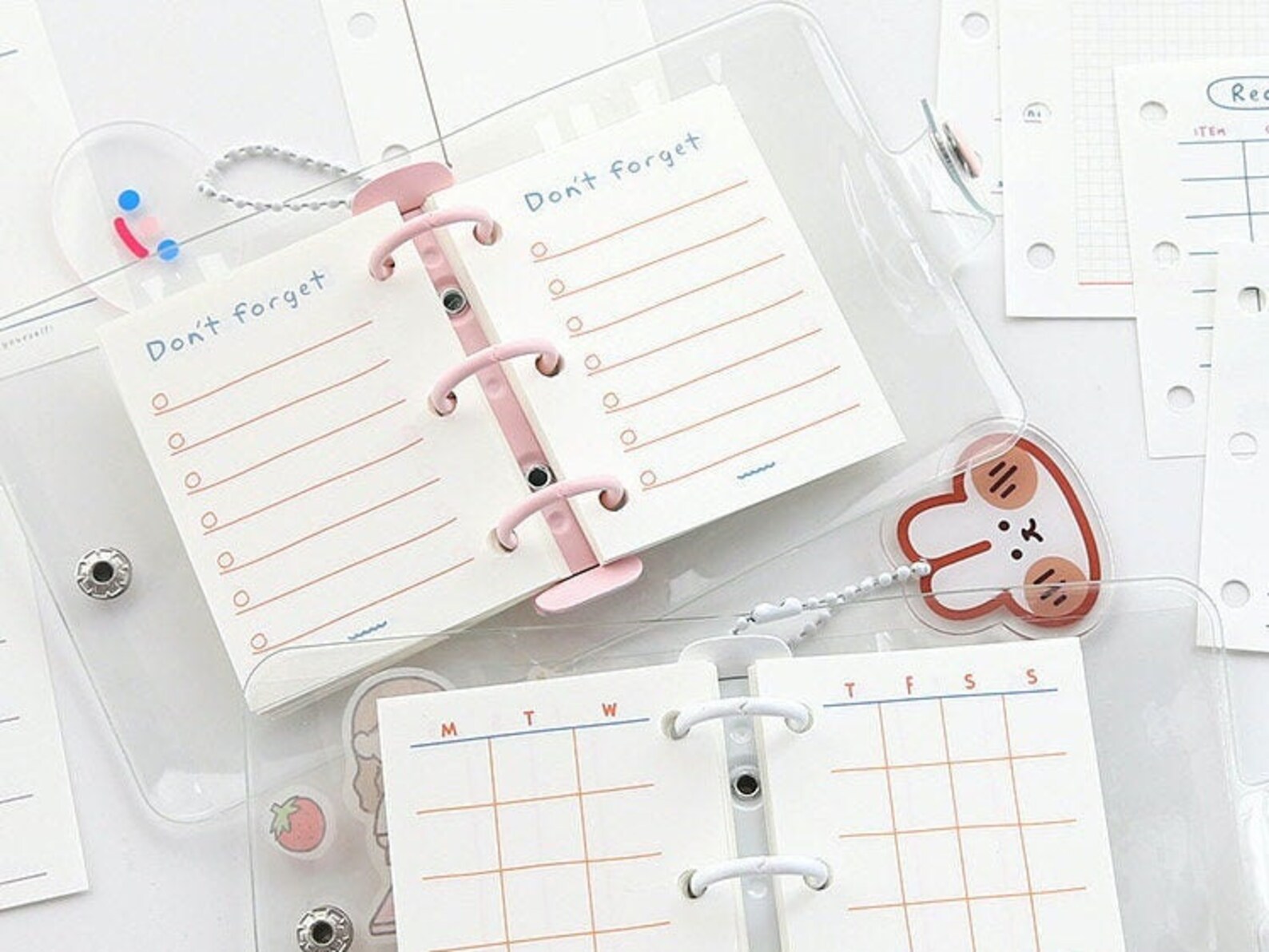 Mini Notebook Binder Refill Paper Etsy