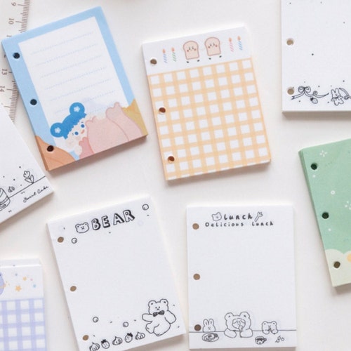 Mini Binder Refill Paper Monthly/weekly/today/wishlist 60 Etsy