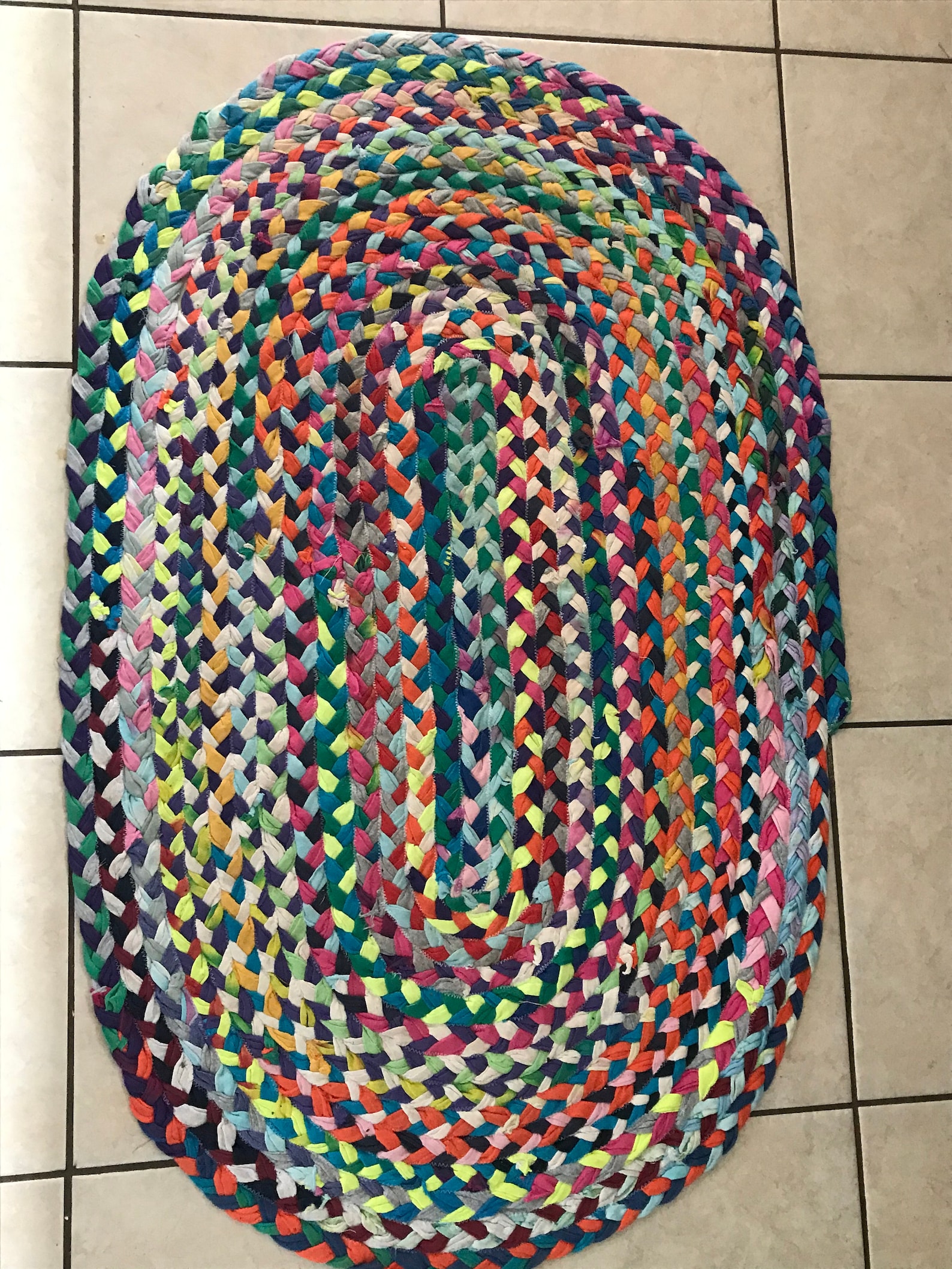 Handmade Braided Tshirt Rug Tshirt Rug Braided Rug Rag Etsy