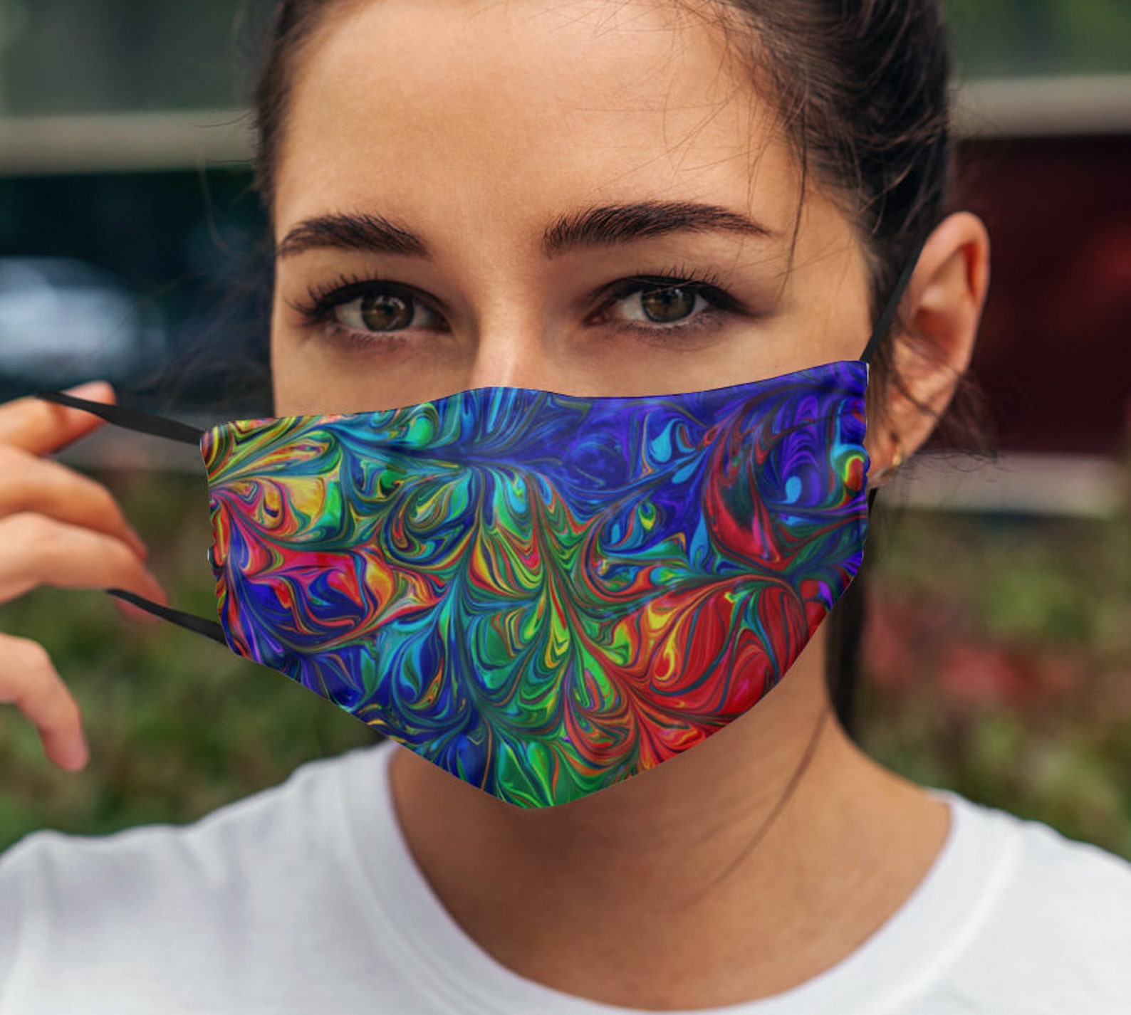 Tie Dye Face Mask / Reusable and Washable Protective / Made Etsy