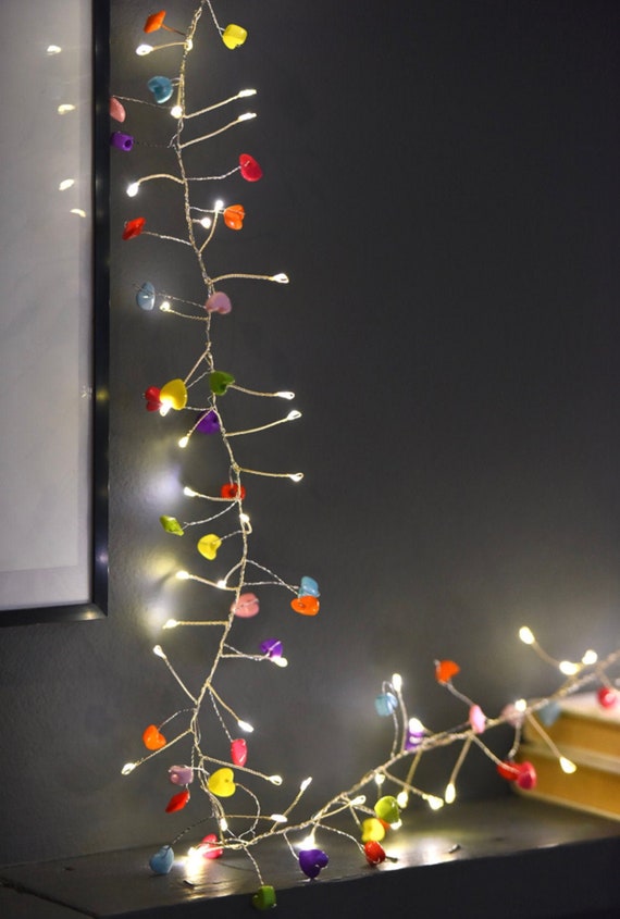 Schlafzimmer Lichter Herzen Lichterkette Schöne LED Nachtlichter - Batterie Lichterkette