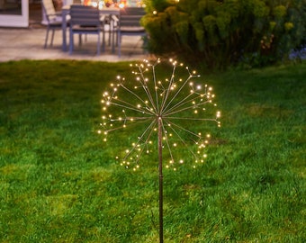 Outdoor Garden Stake Light Solar Allium Garden Light Waterproof Warm White LED