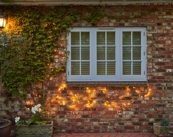 Outdoor Wall Decoration Solar Ivy Lights Waterproof Garden Patio Wall Lighting Display