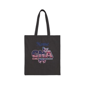 Patriotic Tote Bag American Flag Canvas Grocery Bag July 4th Reusable USA Pride Shoulder Handbag