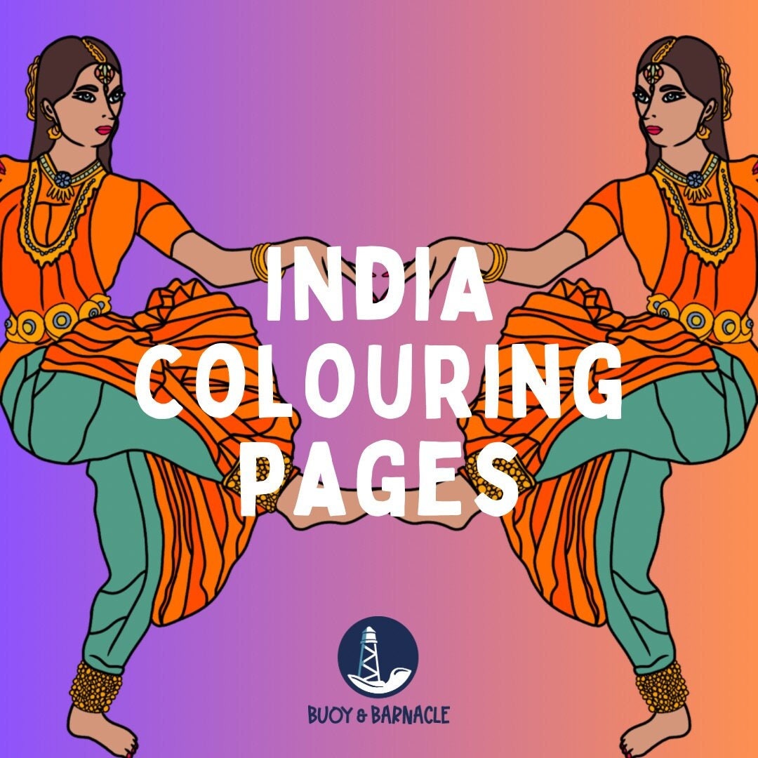 Vibrant India - Printable Coloring Pages Featuring Indian Culture and