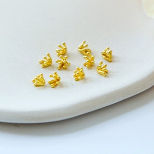 10pcs Gold Plated Floral Stamens | Flower Centers | DIY Accessories for Jewelry Making | DIY Flower Findings