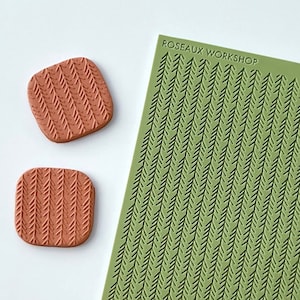 Christmas Pine Tree Texture Mat | Polymer Clay Texture Sheet for Christmas Earrings | Clay Tools