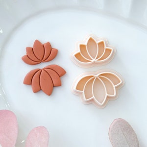 Lotus Polymer Clay Cutters | Flower Clay Cutters | Spring Clay Cutters | Clay Earring Cutters | Jewelry Making