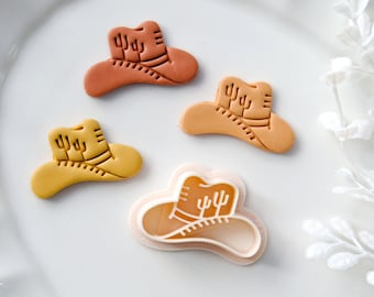 Cowboy Hat Polymer Clay Cutter | Western Clay Earring Molds | Jewelry Making Tools