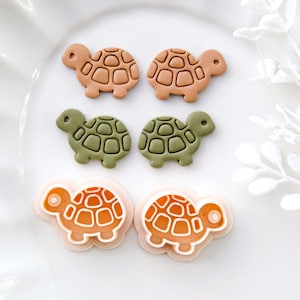 Turtle Polymer Clay Cutters | Summer Clay Cutters | Clay Earring Cutters | Polymer Clay Cutters for Jewelry Making