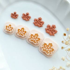 Mini Ahornblatt Polymer Clay Ausstechformen | Herbst Clay Ausstecher | Micro Blattschneider | Prägung Ahornblatt | Ohrring Schmuckherstellung | Tonwerkzeuge