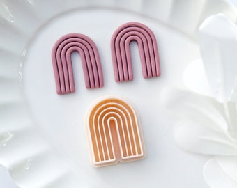 Embossing Arch Polymer Clay Cutters | U Shape Clay Earring Cutters | Art Deco Jewelry Cutters | Clay Tools