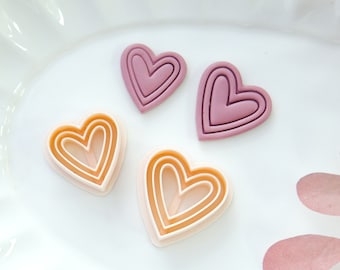 Valentines Day Heart Clay Cutters: Polymer Clay Earring Tool