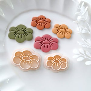 Spring Flower Clay Cutters | Floral Polymer Clay Cutters | Flower Earring Cutters | Jewelry Making | 3D Printed Cutter