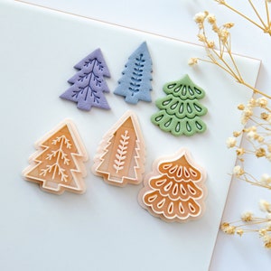 Christmas Tree Clay Cutters | Polymer Clay Cutters Set | Winter Cutters | Earring Jewelry Making