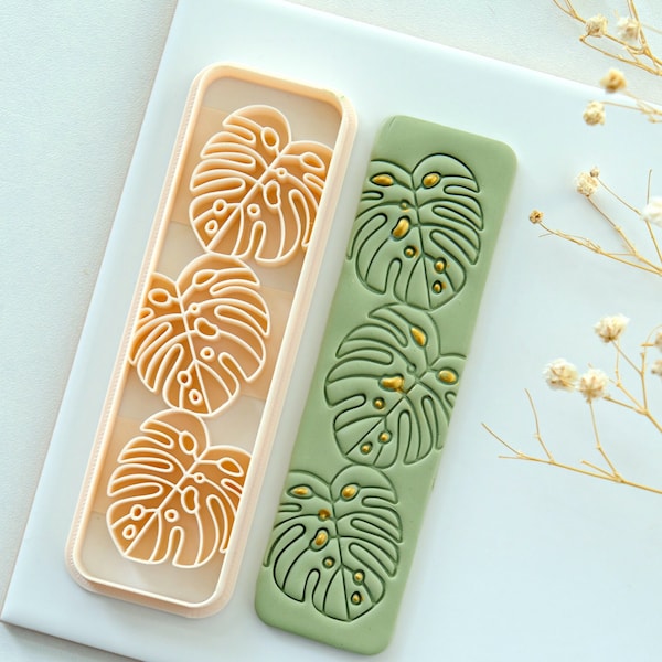 Monstera Bookmark Polymer Clay Cutter | Clay Bookmark Cutter | Clay Tools | Bookmark Making