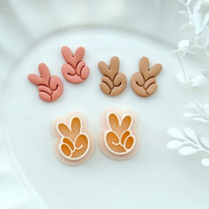 Yeah Gesture Polymer Clay Cutters | Boho Clay Cutters | Clay Cutter Set | Summer Clay Cutters | Clay Earring Cutters
