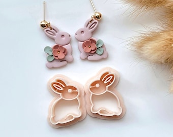 Bunny Polymer Clay Cutters: Easter Earring Making Tools