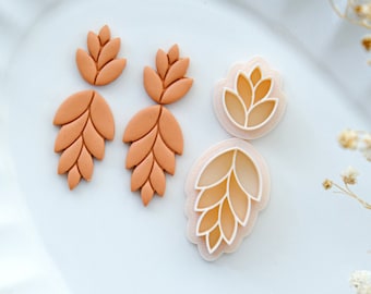 Fall Leaf Polymer Clay Cutters | Autumn Clay Earring Molds