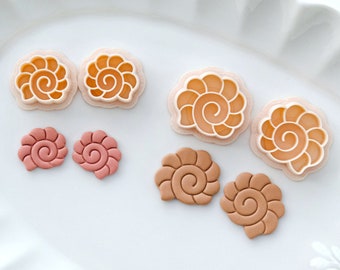 Sea Shell Clay Cutters Set | Summer Stud Polymer Clay Cutter | Earring Clay Cutters