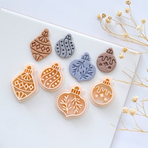 Ornaments Christmas Polymer Clay Cutters | Christmas Clay Cutters | Winter Clay Cutters | Clay Earring Cutters | Polymer Clay Tools