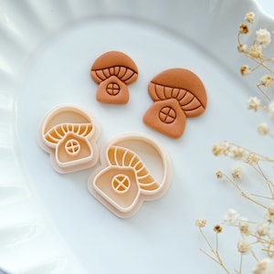 Mushroom House Polymer Clay Cutters | Fall Autumn Clay Cutters
