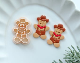 Gingerbread Man Christmas Clay Cutters | Polymer Clay Cutters | Earring Cutter | Clay Tools | Jewelry Making