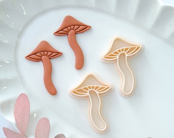 Mushroom Polymer Clay Cutters Set | Boho Earrings Cutter | Jewelry Making | Clay Tools