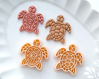 Sea Turtle Polymer Clay Cutters | Summer Clay Cutter | Clay Earring Cutters | Polymer Clay Cutters for Earring Making