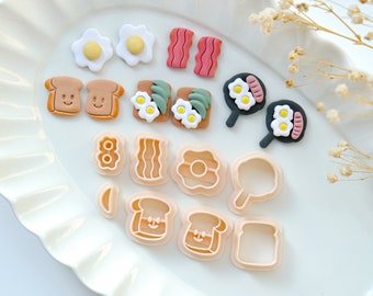 Egg Polymer Clay Cutters | Food Clay Earring Molds | Jewelry Making Tools