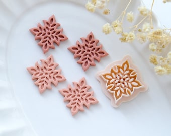 Ornate Square Polymer Clay Cutters | Clay Earring Mold | Jewelry Making Tools