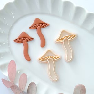 Mushroom Polymer Clay Cutters Set | Boho Earrings Cutter | Jewelry Making | Clay Tools