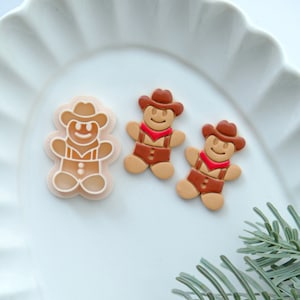 Gingerbread Man Christmas Clay Cutters | Polymer Clay Cutters | Earring Cutter | Clay Tools | Jewelry Making